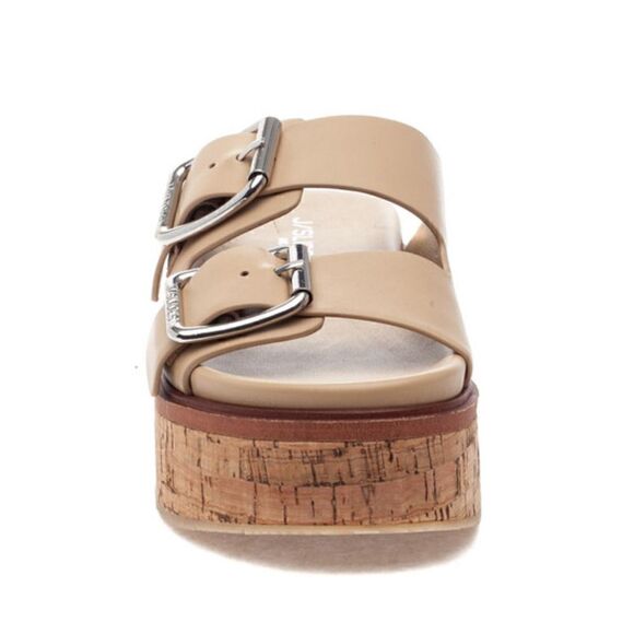 J/Slides NYC BELINDA Sand Leather Sandals MSRP: $169.00 - Picture 3 of 13